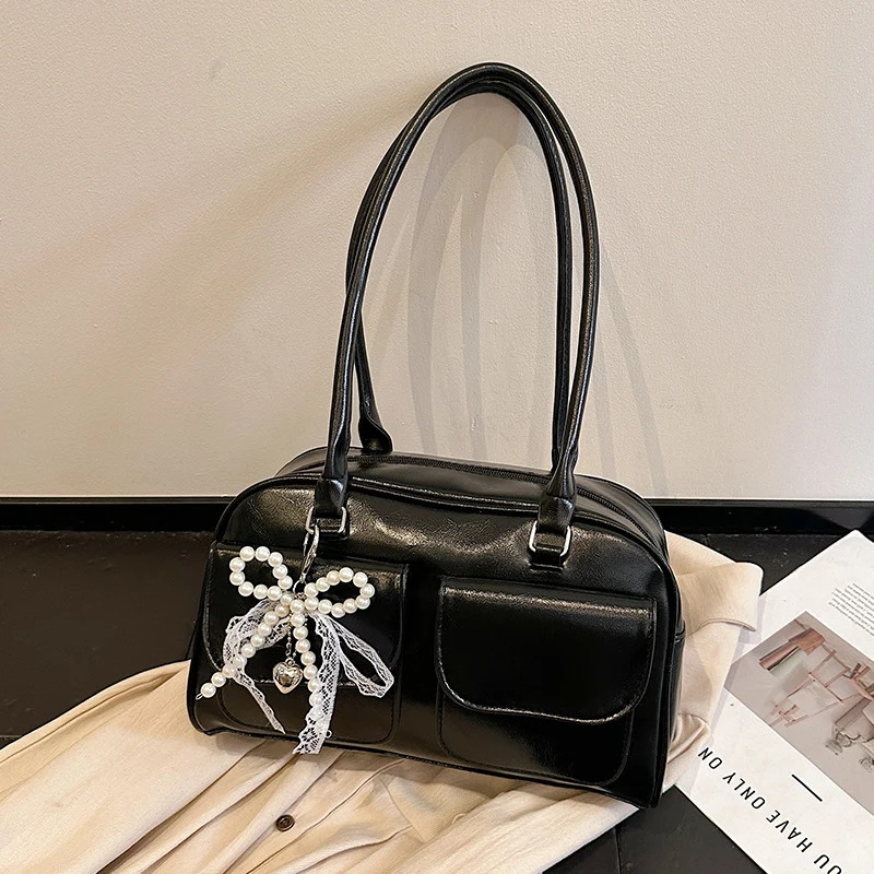 Elegant Verzierten Handgefertigten Schultertasche