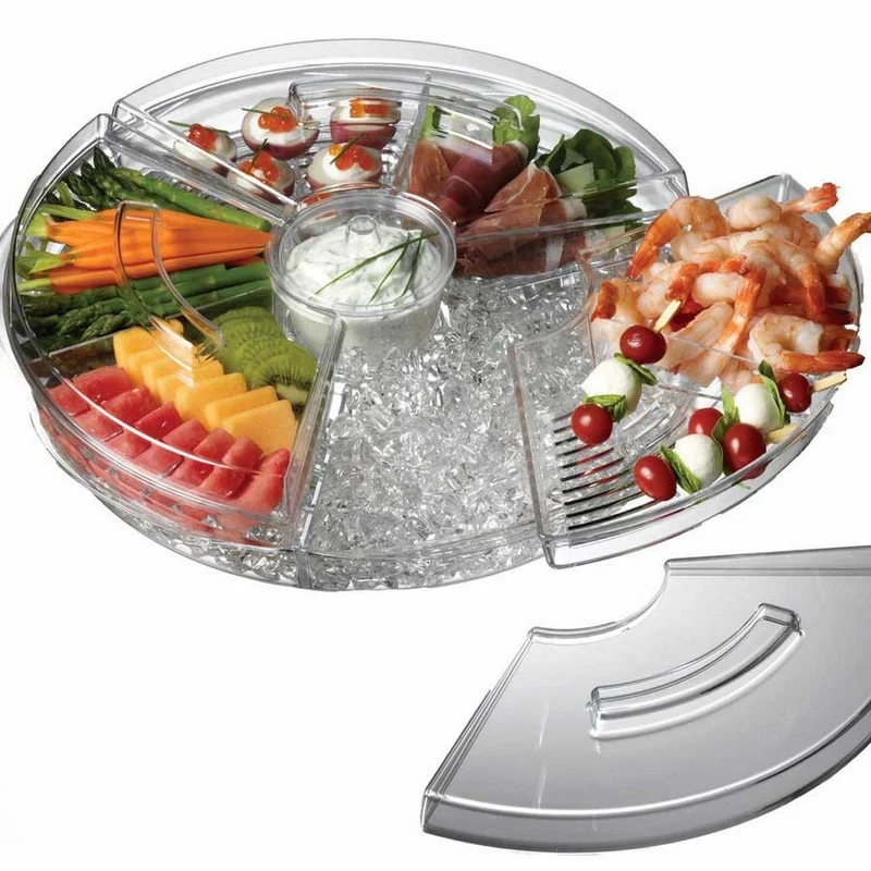 Appetizer Tray With Ice Compartment