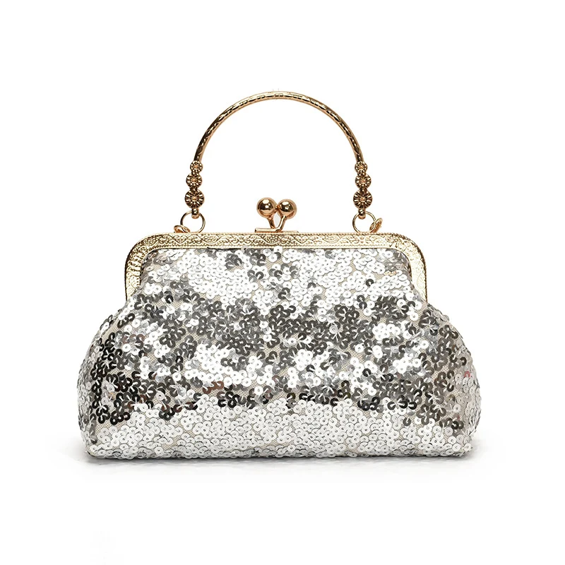 Elegante Pailletten Abendtasche