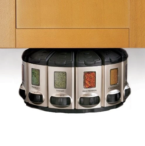 Spice Rack Carousel with Auto Measuring