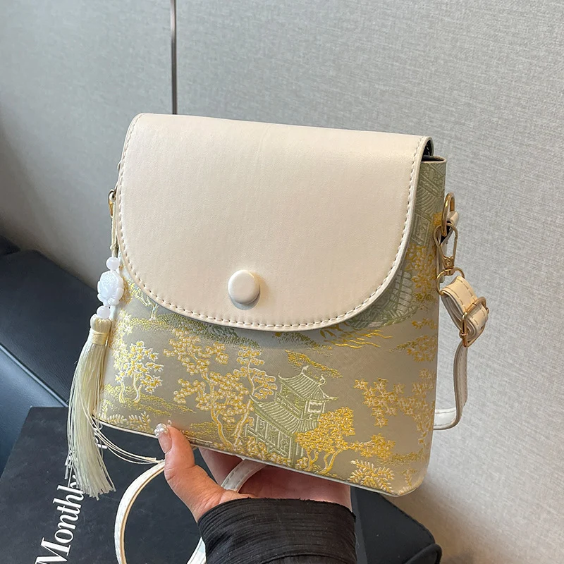 Elegante Texturierte Mini Umhängetasche