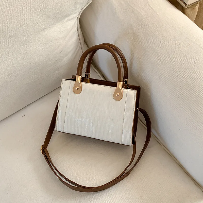 Elegante Texturierte Handtasche Schultertasche