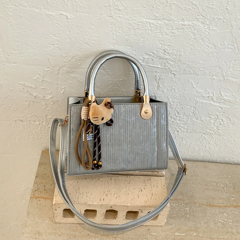 Elegante Texturierte Handtasche Schultertasche