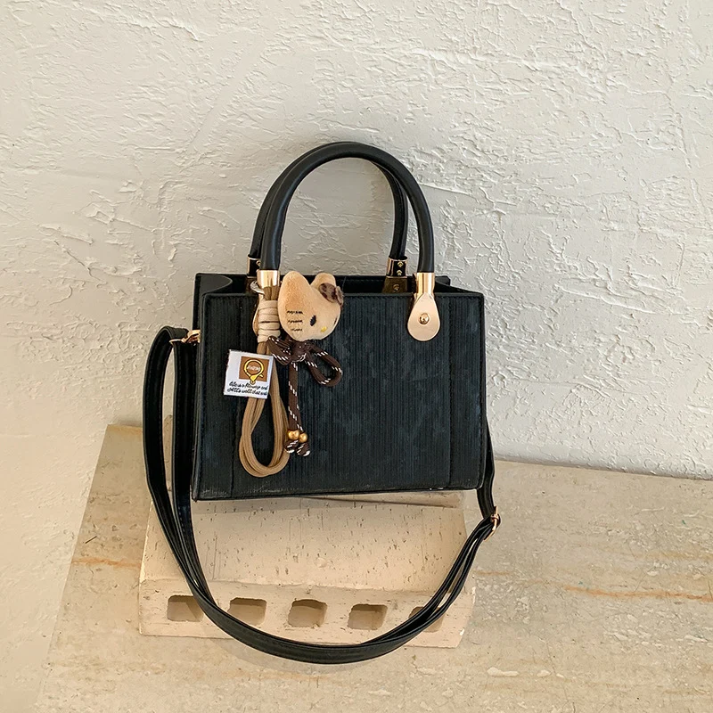 Elegante Texturierte Handtasche Schultertasche