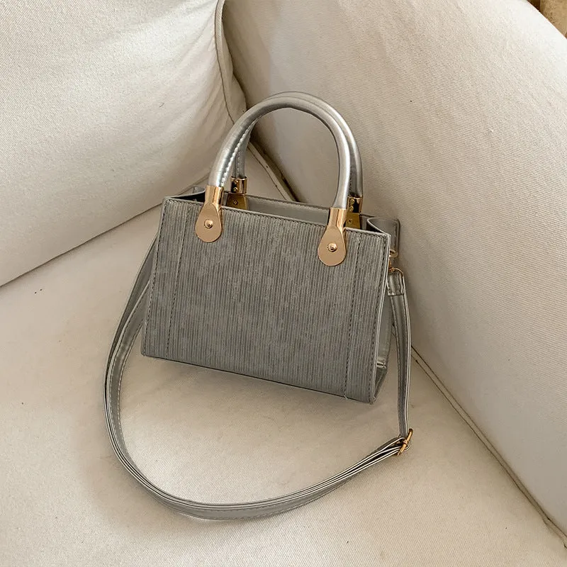 Elegante Texturierte Handtasche Schultertasche