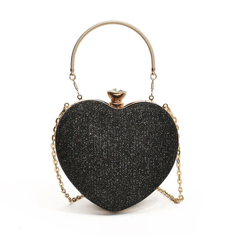 Glamouröse herzförmige Abend-Clutch