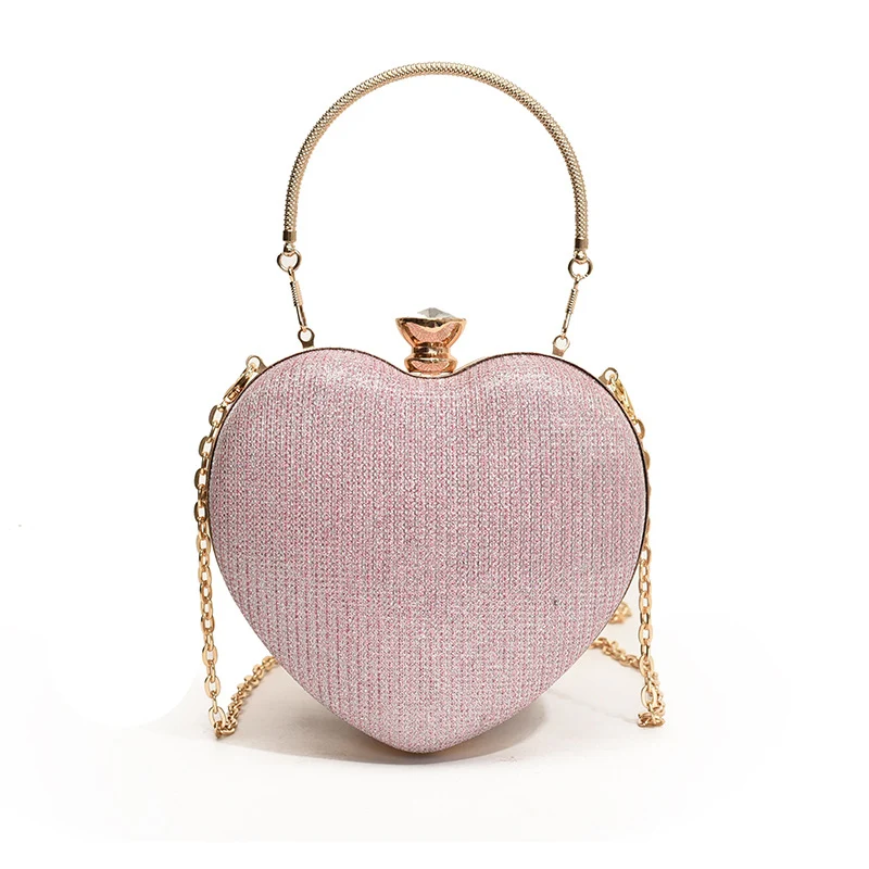 Glamouröse herzförmige Abend-Clutch