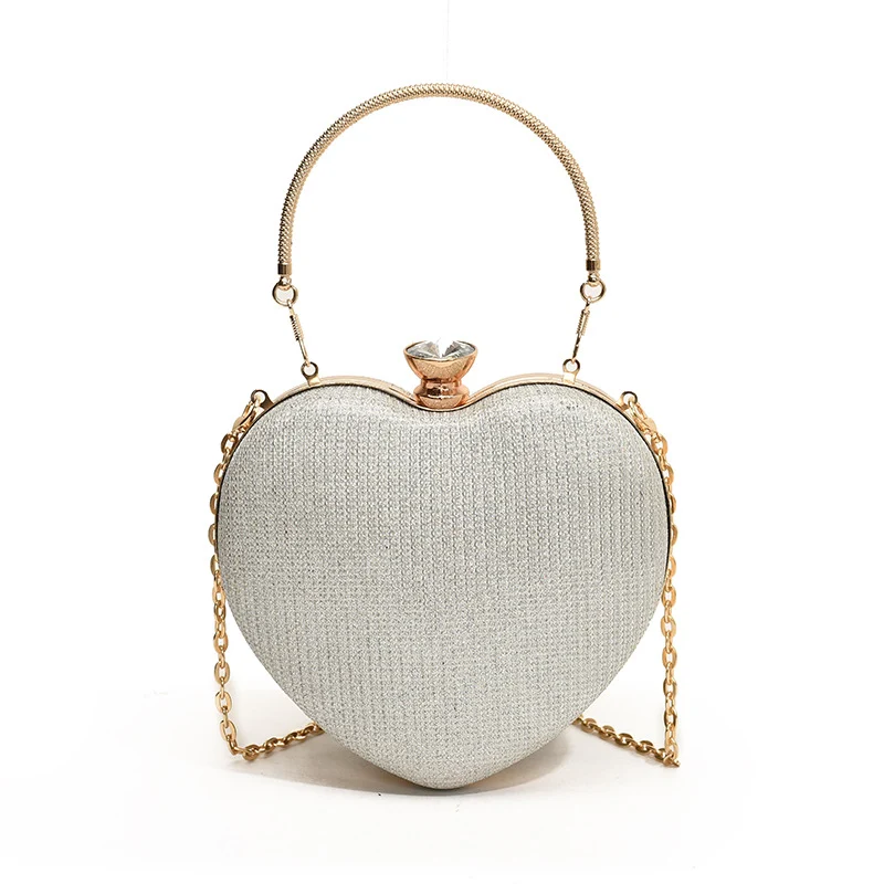 Glamouröse herzförmige Abend-Clutch