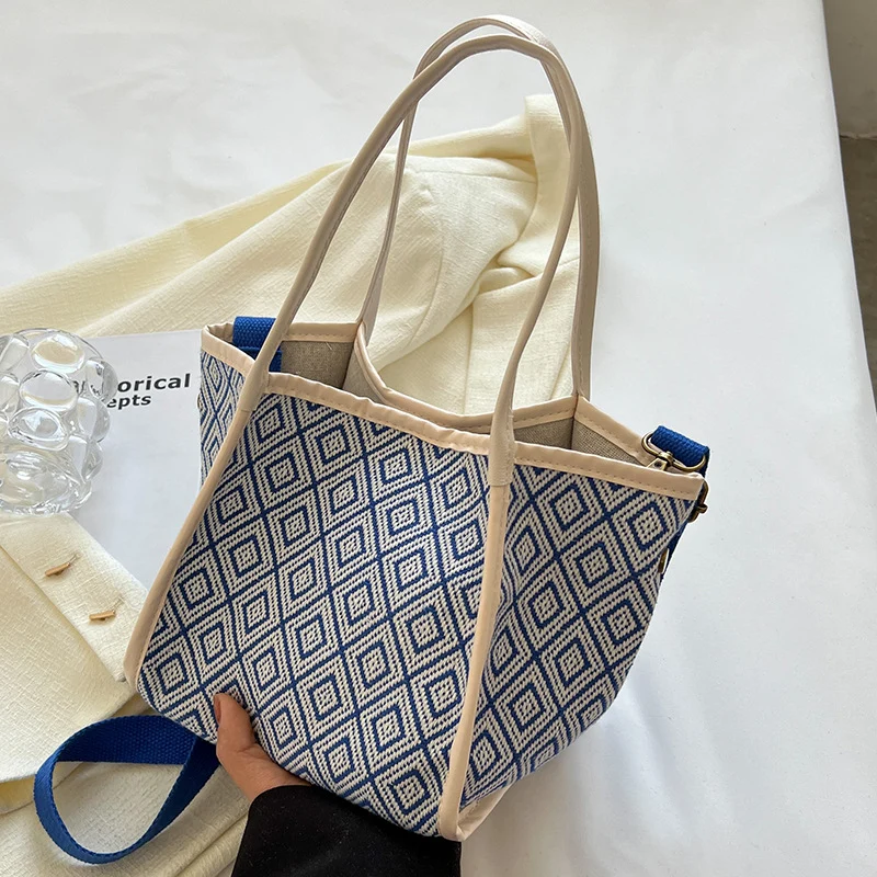 Geometrisch gemustertes Tote Bag