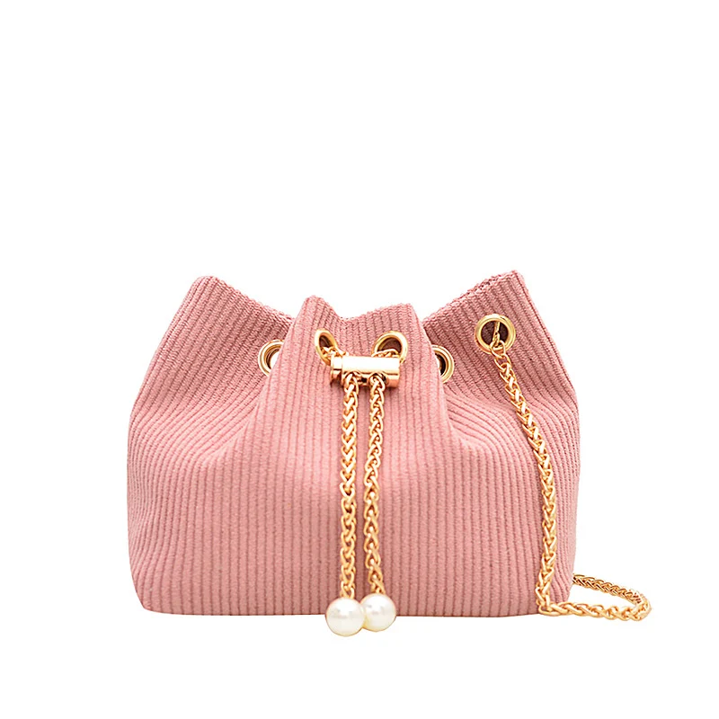 Elegante strukturierte Drawstring Bucket Bag
