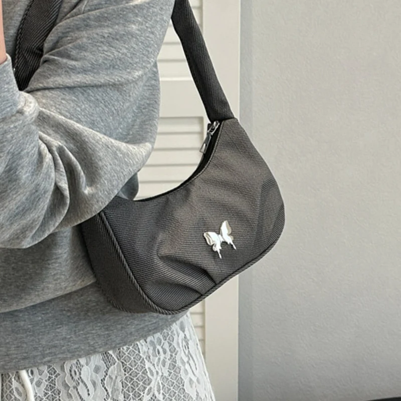 Elegante Textil Mini Schultertasche