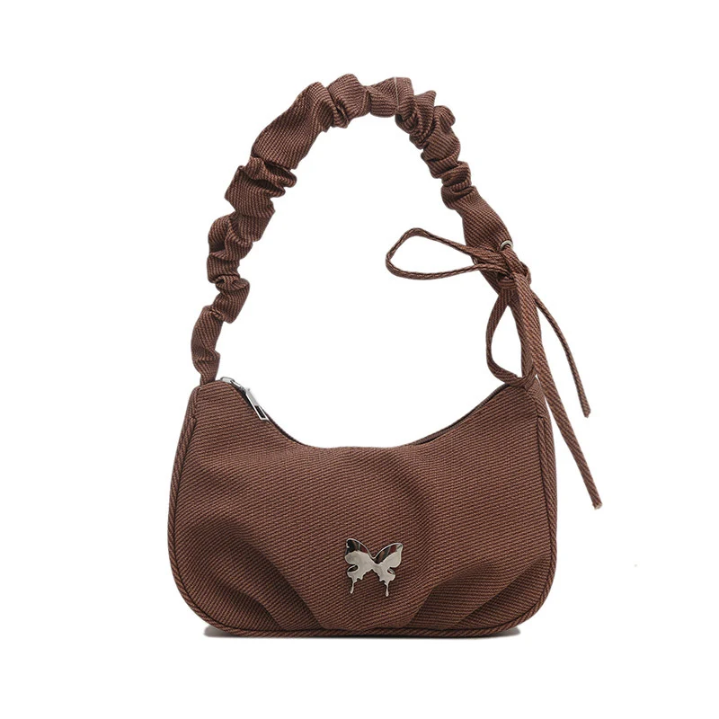 Elegante Textil Mini Schultertasche