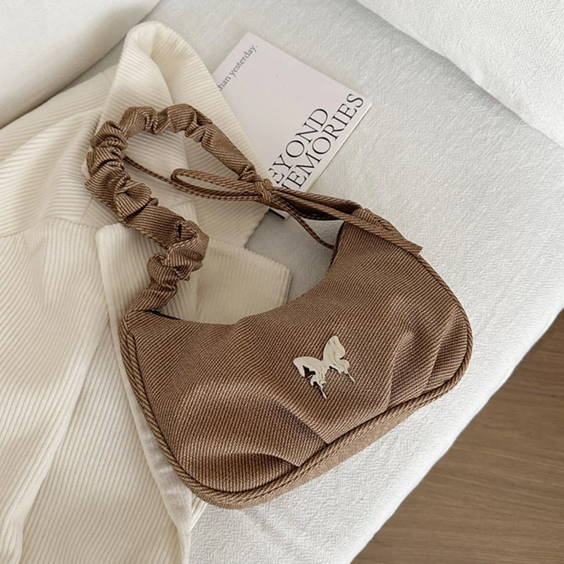 Elegante Textil Mini Schultertasche