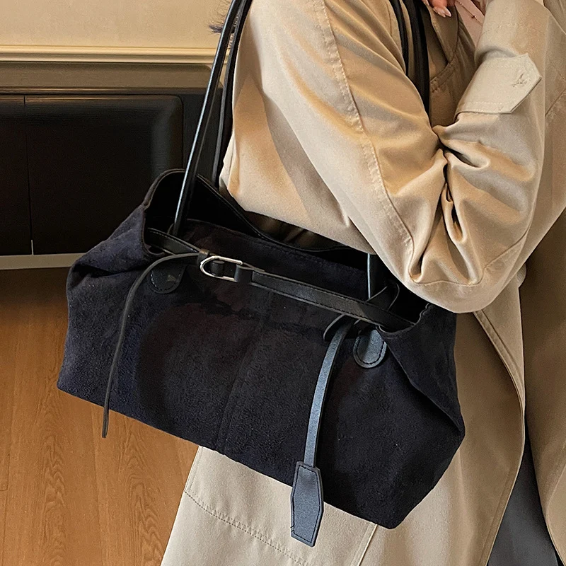 Elegante Wildleder Handtasche