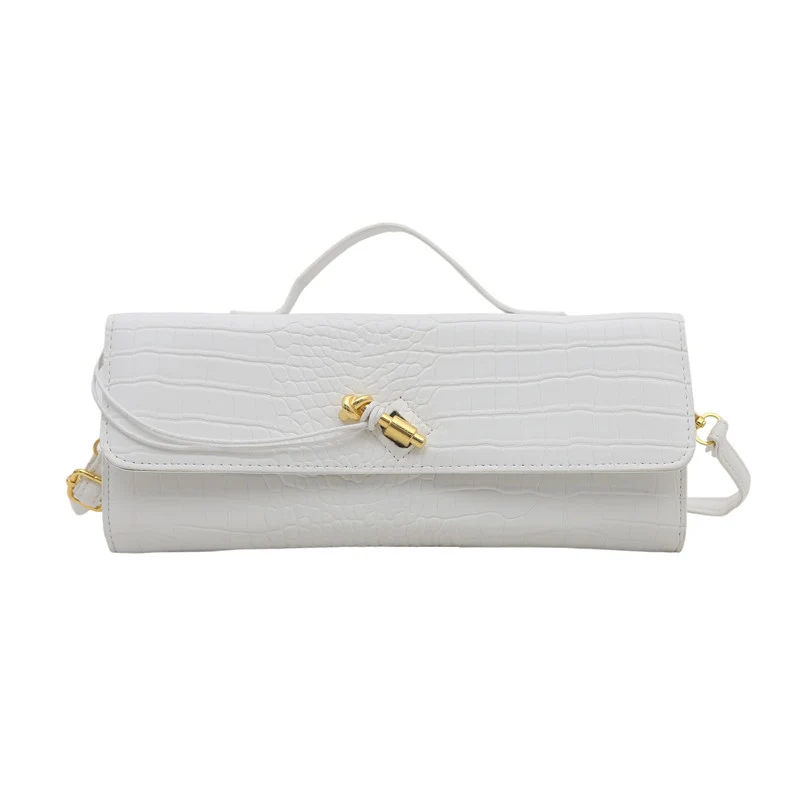 Elegante Handtasche mit Krokodiltextur