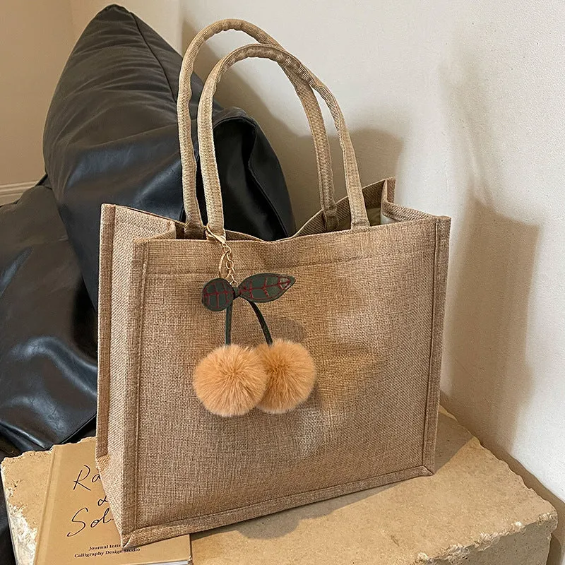 Umweltfreundliche Jute Tragetasche