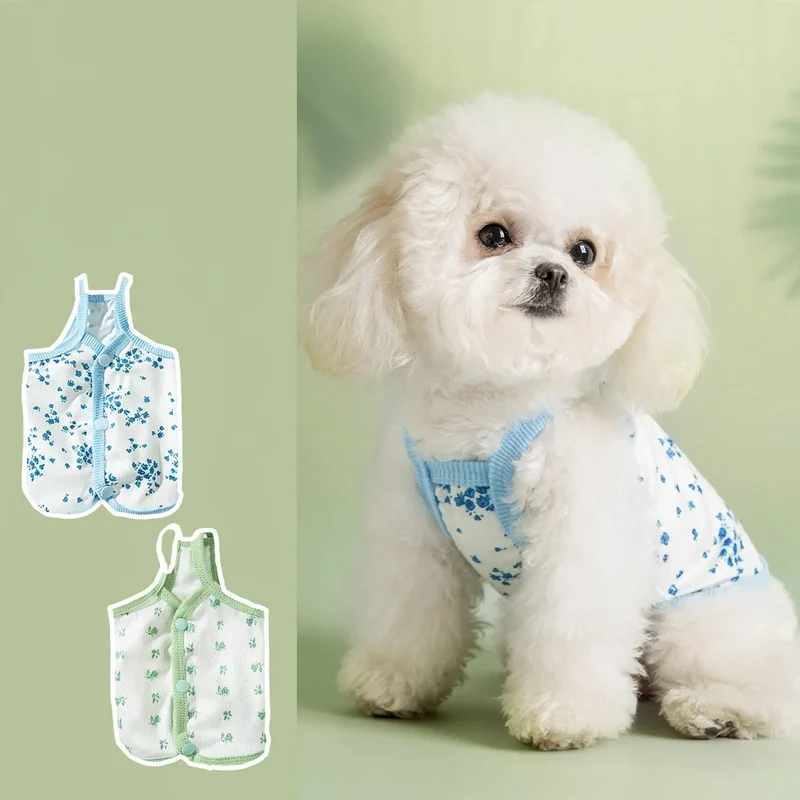 Sommer-Trägerkleid für Katzen und kleine Hunde, Baumwolle