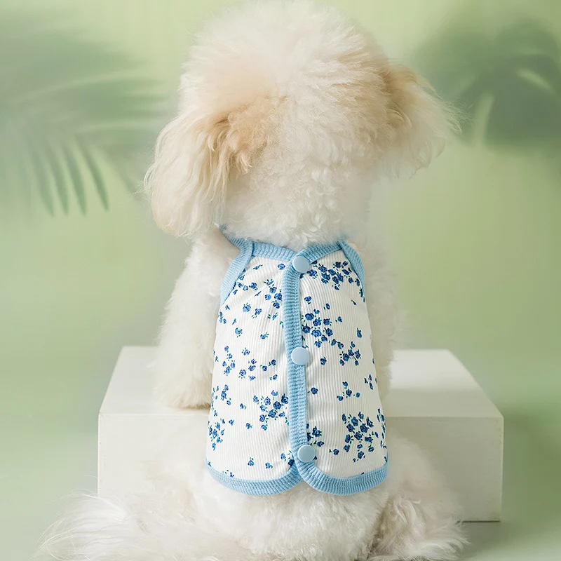 Sommer-Trägerkleid für Katzen und kleine Hunde, Baumwolle