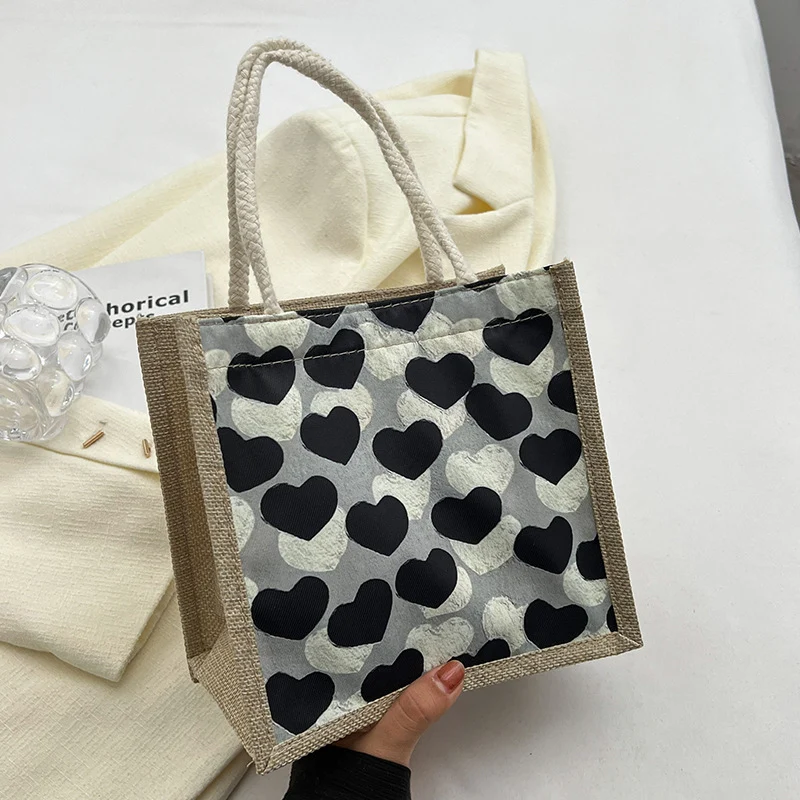 Herz-Muster Casual Tote Bag