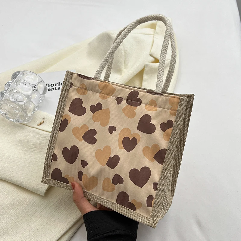 Herz-Muster Casual Tote Bag