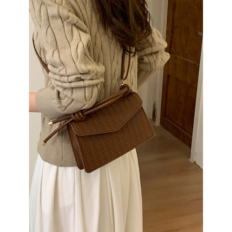 Handgewebte Crossbody Mini Tasche