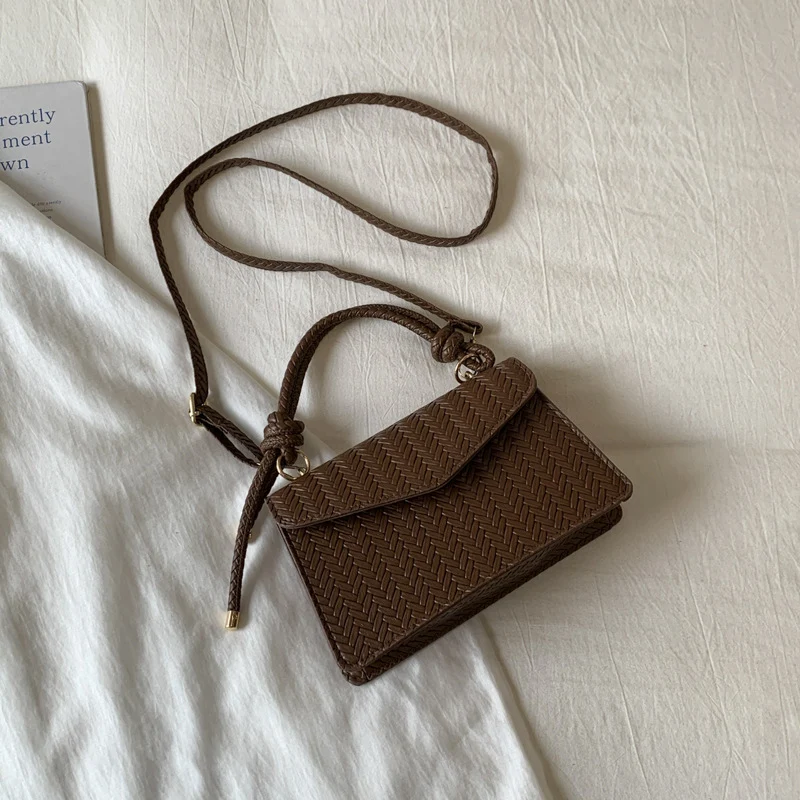 Handgewebte Crossbody Mini Tasche