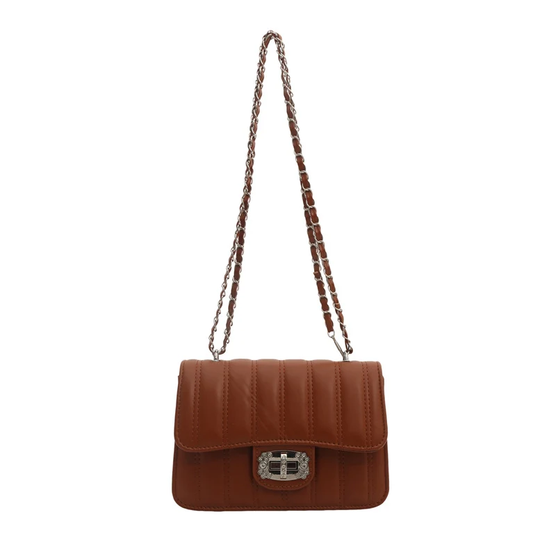Elegante gesteppte Kette Umhängetasche