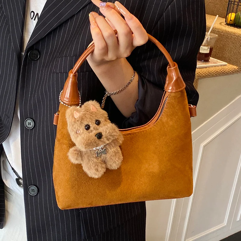 Elegante Plüsch-Handtasche