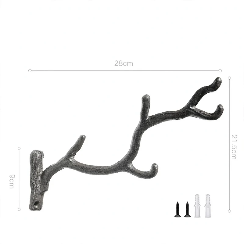 Wandhaken aus Gusseisen, amerikanischer Stil