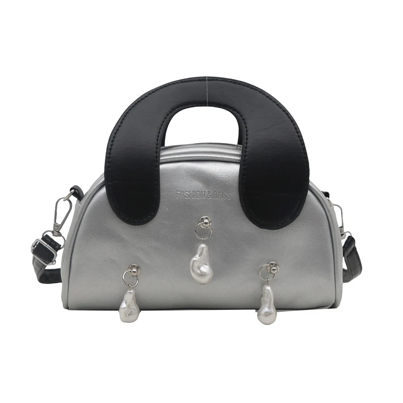 Elegante Perlenverzierte Handtasche