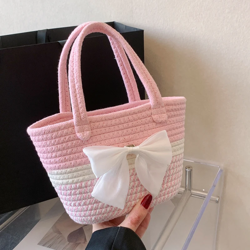 Handgefertigte Strohtote Tasche 1790617096