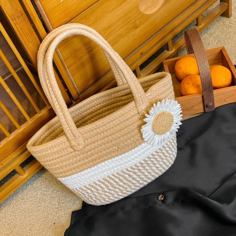 Handgefertigte Strohtote Tasche 1790617096