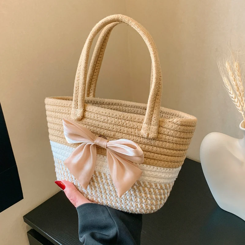 Handgefertigte Strohtote Tasche 1790617096