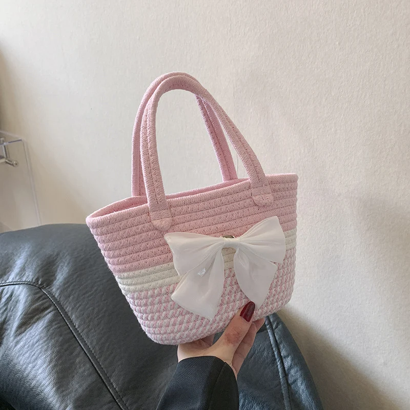 Handgefertigte Strohtote Tasche 1790617096