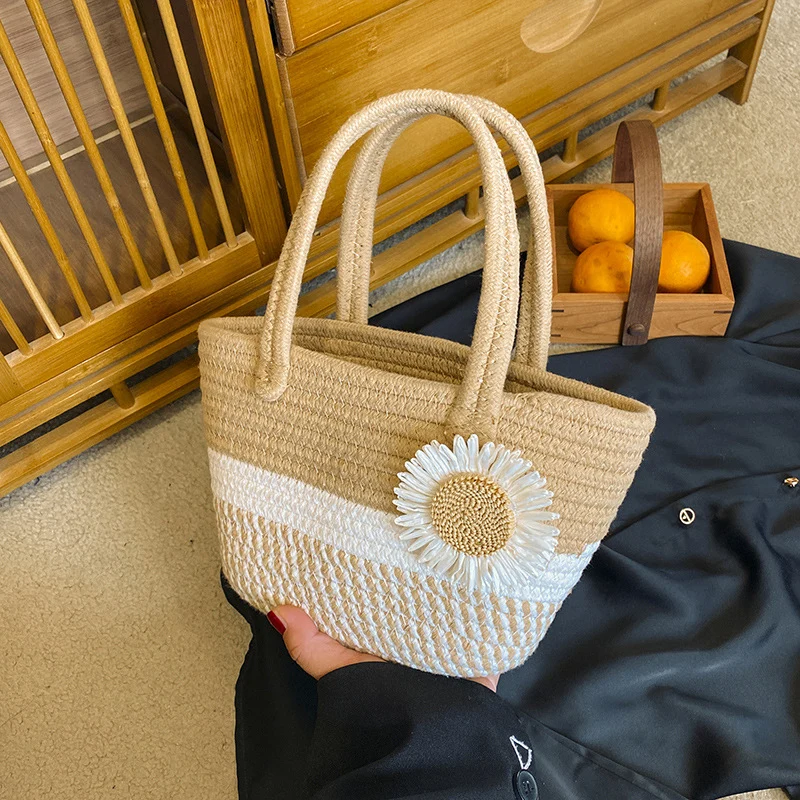 Handgefertigte Strohtote Tasche 1790617096