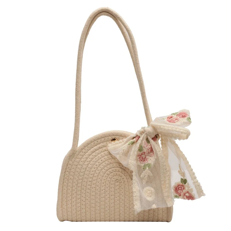 Handgefertigte Strohtasche