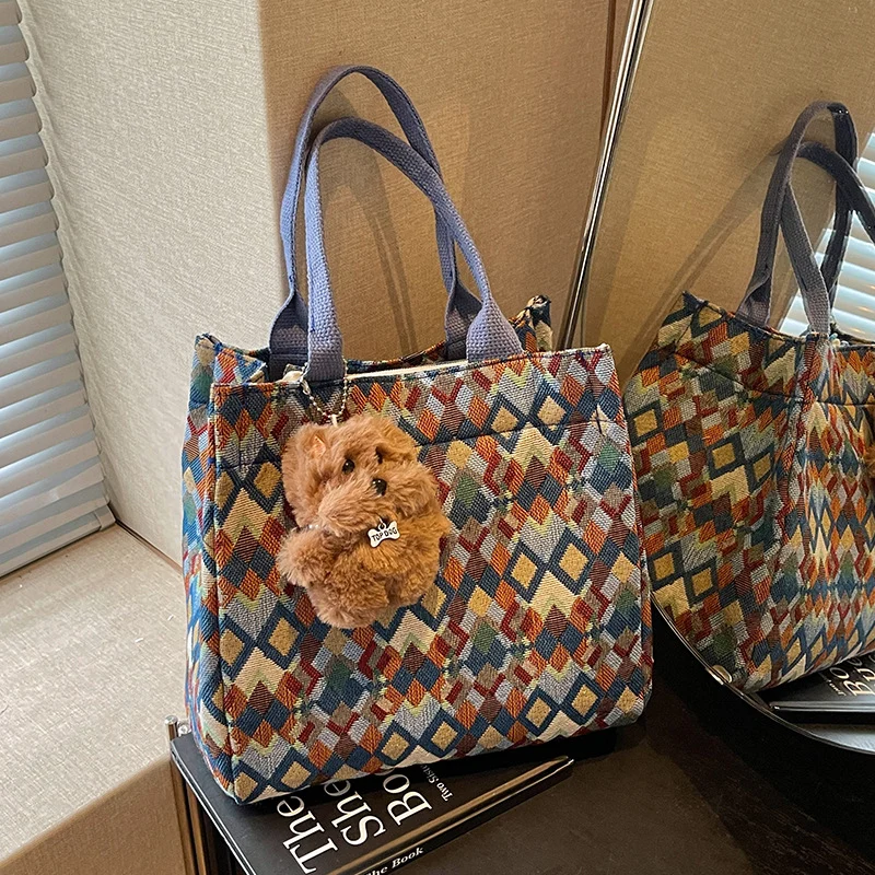 Lustige gemusterte Tote-Tasche