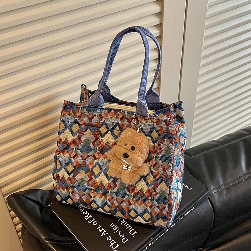 Lustige gemusterte Tote-Tasche