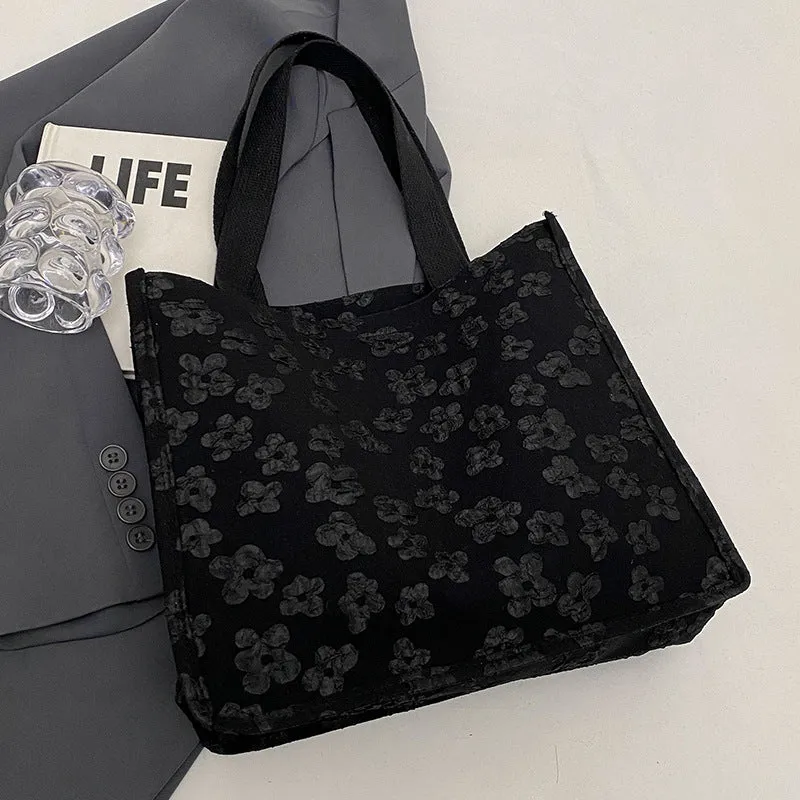 Blumenmuster Mini Tote Bag