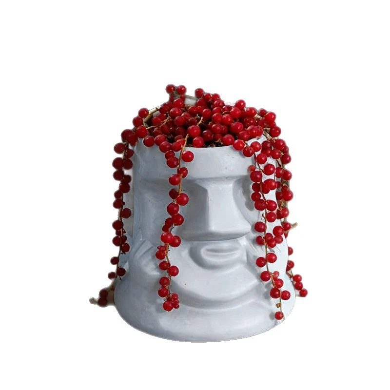Moai-Blumentopf für Sukkulenten