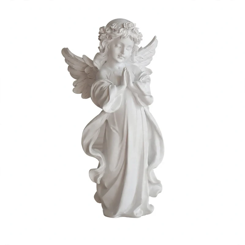 Miniatur-Engel-Figur aus Kunstharz, Tischdeko