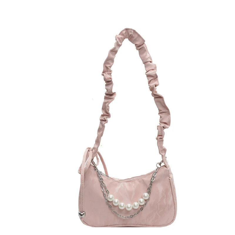 Elegante Perlenakzent Handtasche