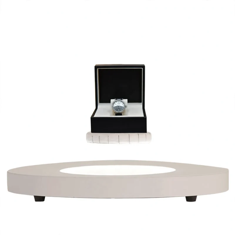 Magnetische Schwebevitrine mit LED-Beleuchtung