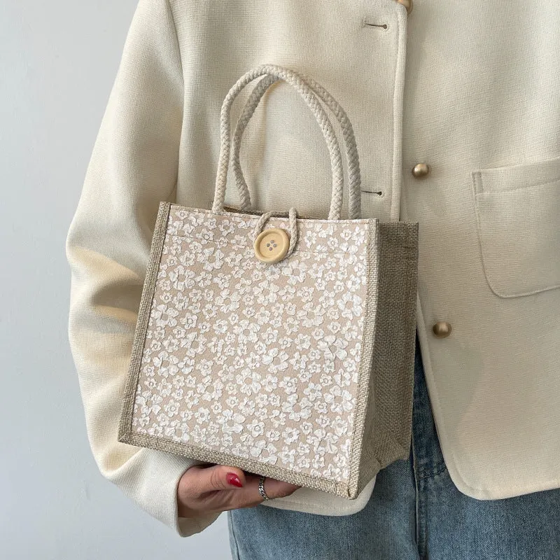 Blumenmuster Handtasche