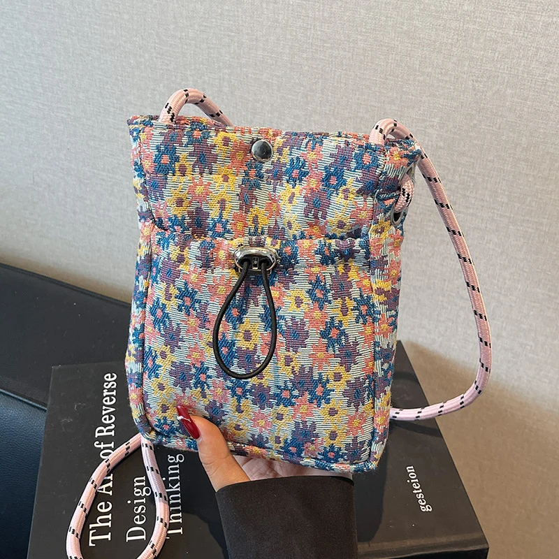 Blumenmuster Crossbody Pouch Tasche