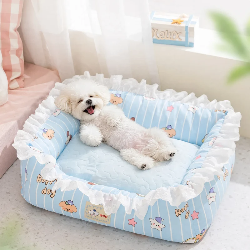 Hundebett mit Kissen, atmungsaktiv, 4 Jahreszeiten