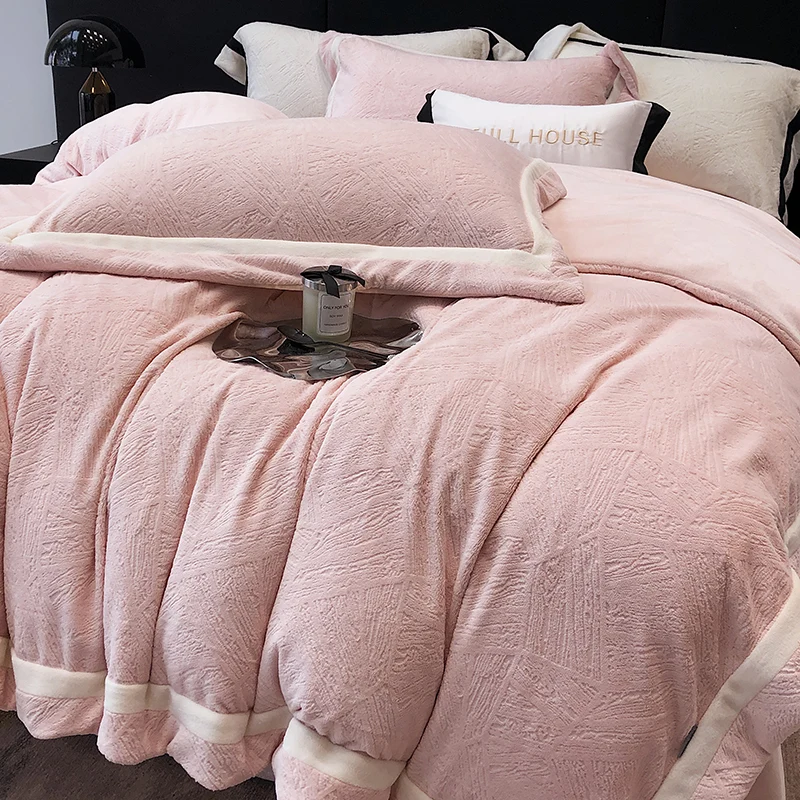 Flanell-Bettwäsche-Set, 4-teilig, Winter