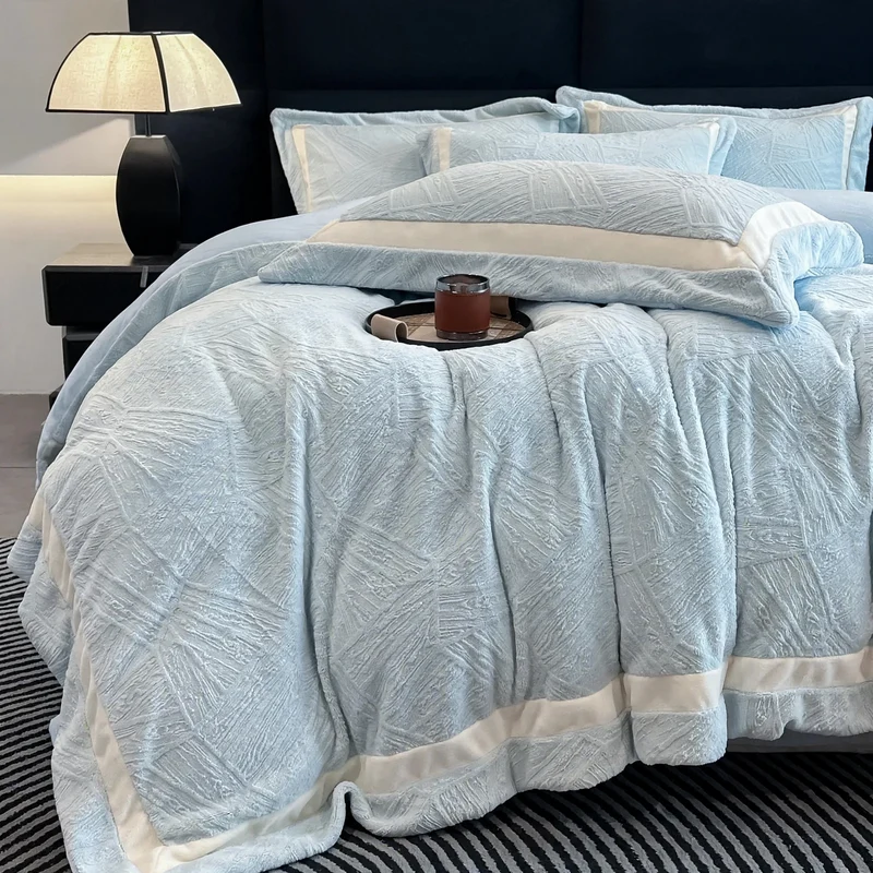 Flanell-Bettwäsche-Set, 4-teilig, Winter