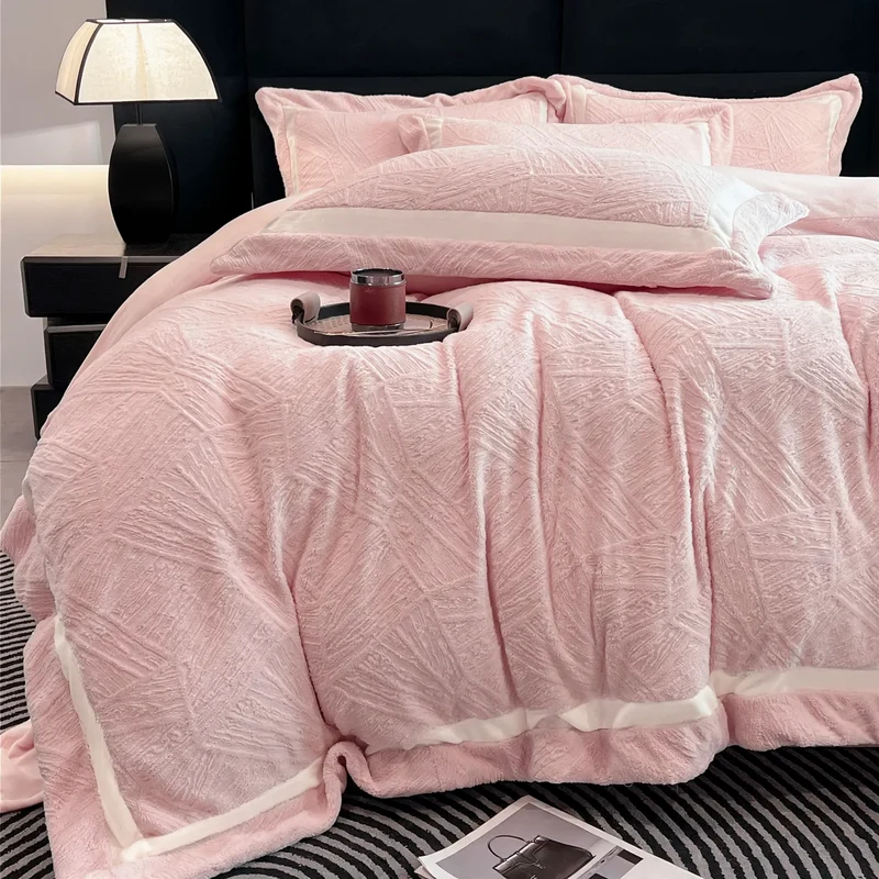 Flanell-Bettwäsche-Set, 4-teilig, Winter