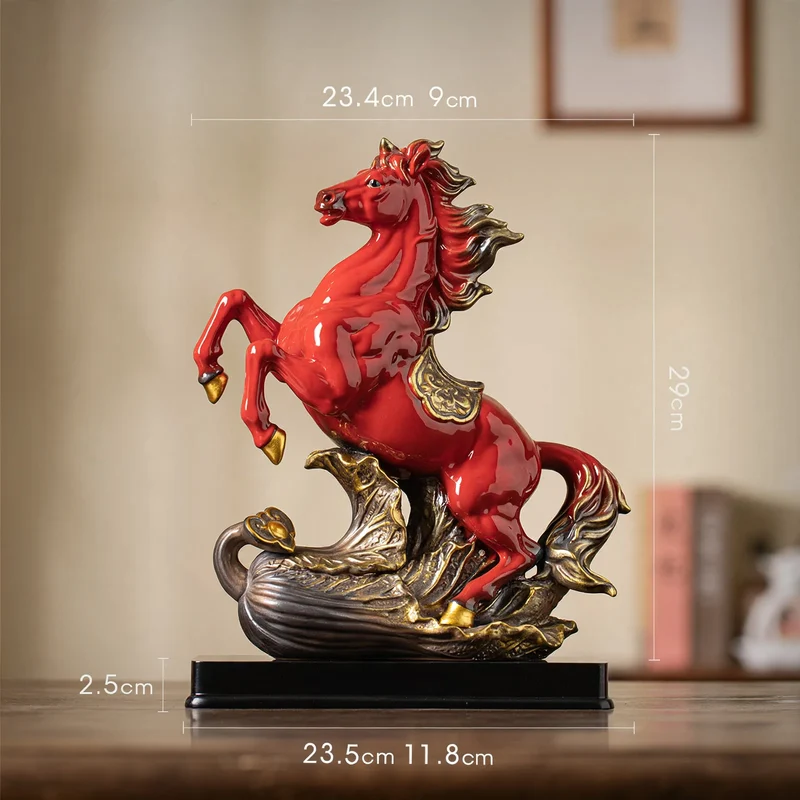 Keramik-Pferdefigur, chinesischer Stil